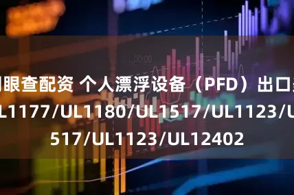 网眼查配资 个人漂浮设备（PFD）出口美国市场UL1177/UL1180/UL1517/UL1123/UL12402