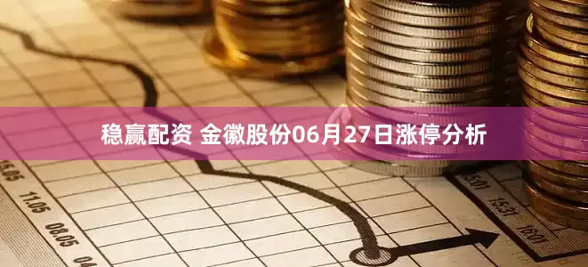 稳赢配资 金徽股份06月27日涨停分析
