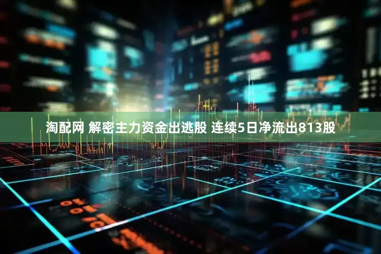 淘配网 解密主力资金出逃股 连续5日净流出813股